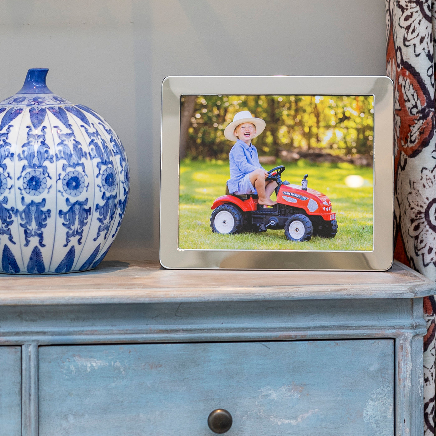 Classic Silver Plate Photo Frame