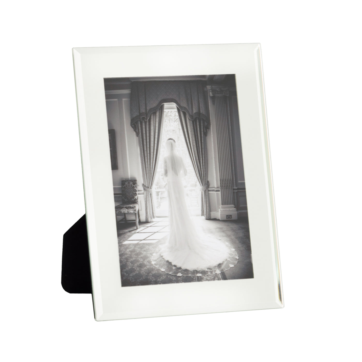 Mirror Glass Bevel Edge Photo Frame