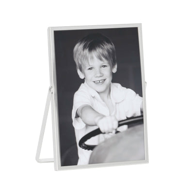 Silver Stand Portrait Photo Frame