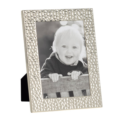 Textured Silver Photo Frame