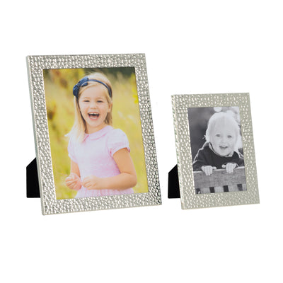 Textured Silver Photo Frame