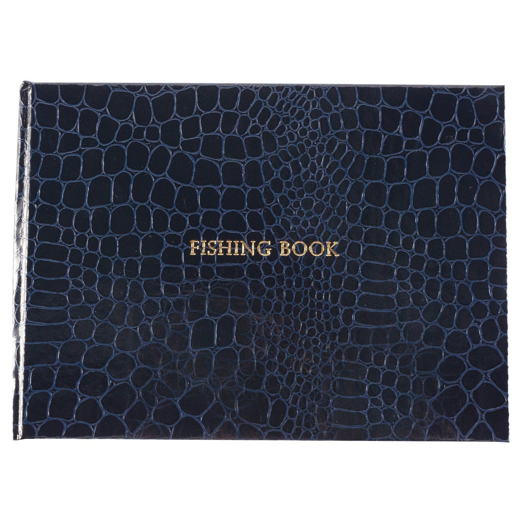Locketts Blue Croc Faux Leather Small Fishing Book